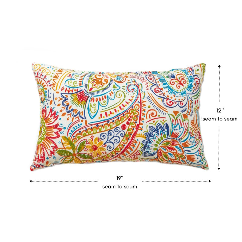 Coussin lombaire à rayures intérieur/extérieur Henrich, Jamboree, Ensemble de 2