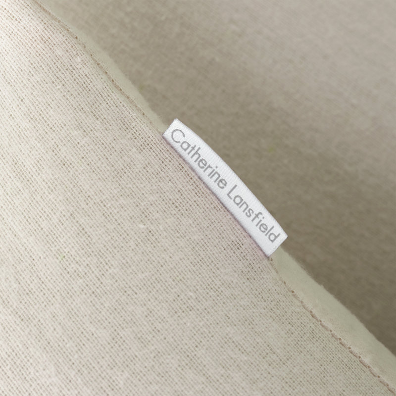Brushed Cotton Duvet Cover Set, Super King - 2 Standard Pillowcases, Cream