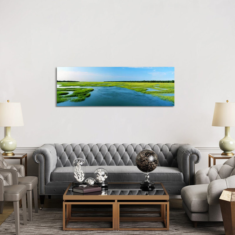 Sea Grass In The Sea, Atlantic Coast, Jacksonville, Florida, USA by Panoramic Images - Wrapped Canvas Panoramic Print
