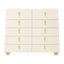 Fantosini 10-Drawer Mule Chest - Creamy Pearl