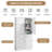 Tall and Wide Storage Cabinet with Doors for Bathroom/Office, Three Drawers-1684731602