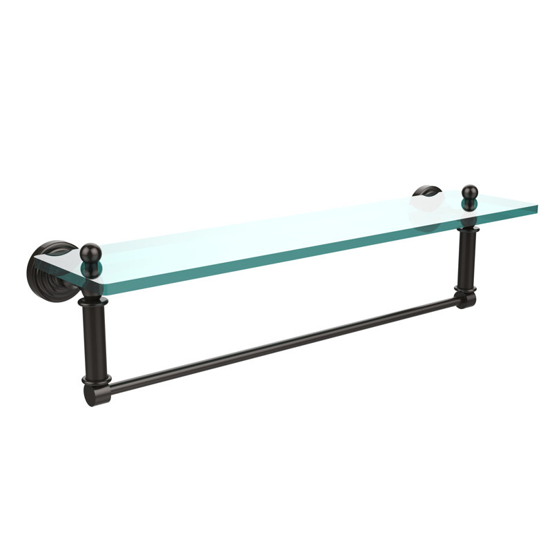 Beresford Bracket Shelf with Towel Bar, 22" W x 5" H, Oil Rubbed Bronze