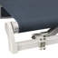 Dakota Fields 350cm W x 250cm D Fabric Blue Cover Retractable Patio Awning