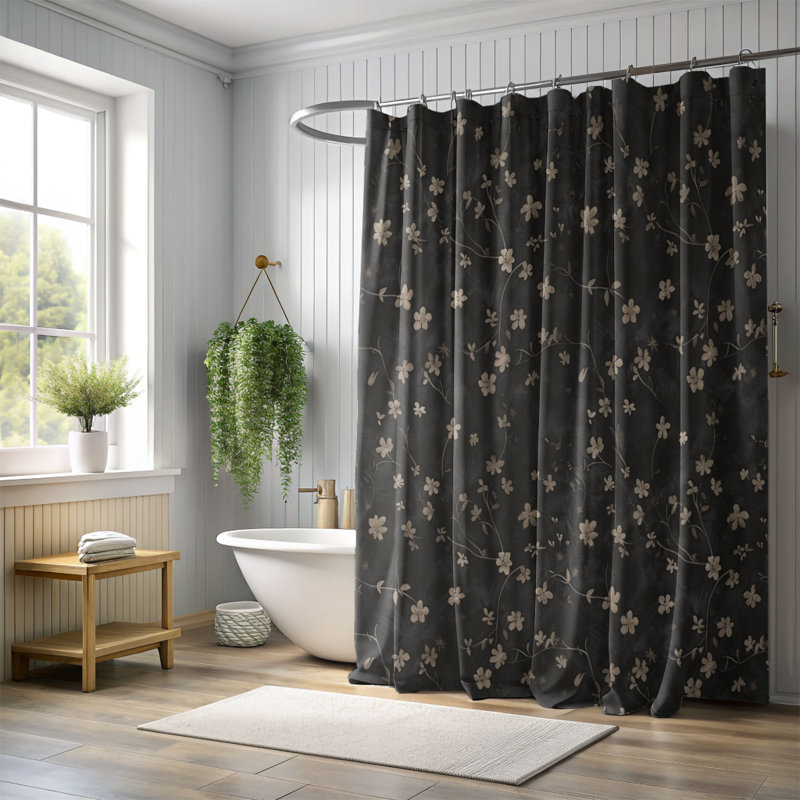 Gothic Tulip - Premium Shower Curtain, 74"H x 71"W