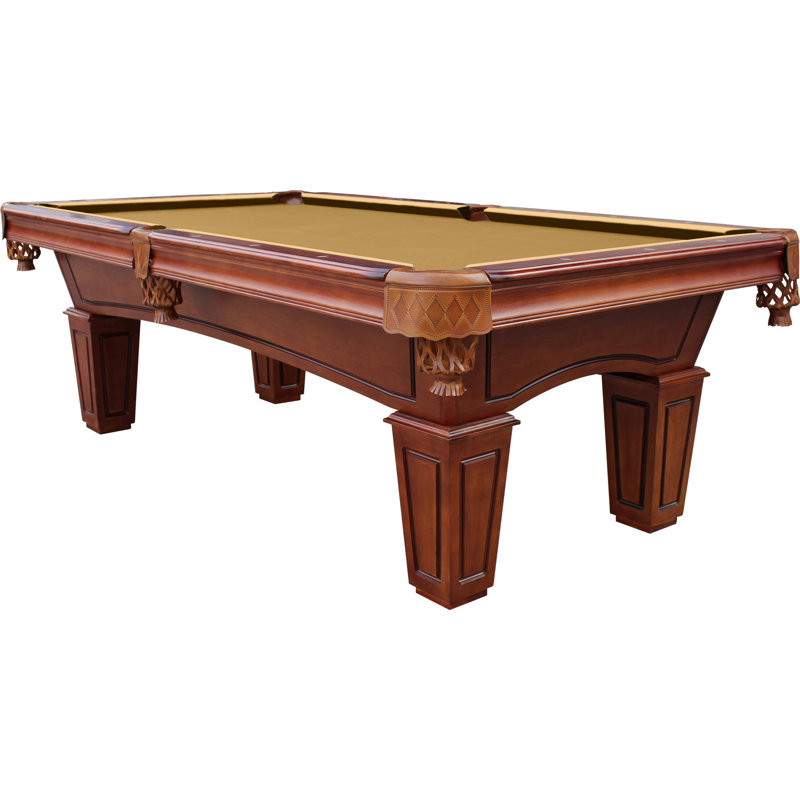 Table de billard en ardoise avec installation professionnelle St Lawrence (valeur de 895 $) incluse, Or, Châtaignier