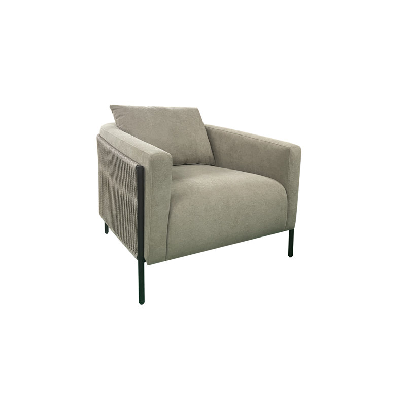 Chaise d'appoint avec extérieur en corde (chaise incluse seulement), Sable