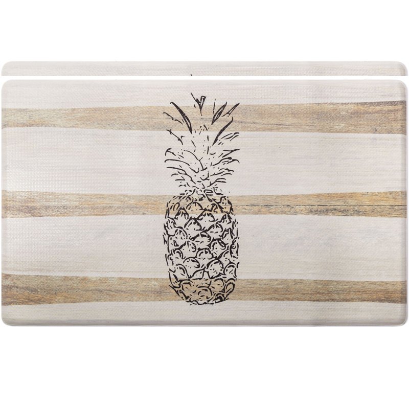 Tapis anti-fatigue Ananas Cozy Living, Rectangle 1 pi 5,5 po x 2 pi 6 po