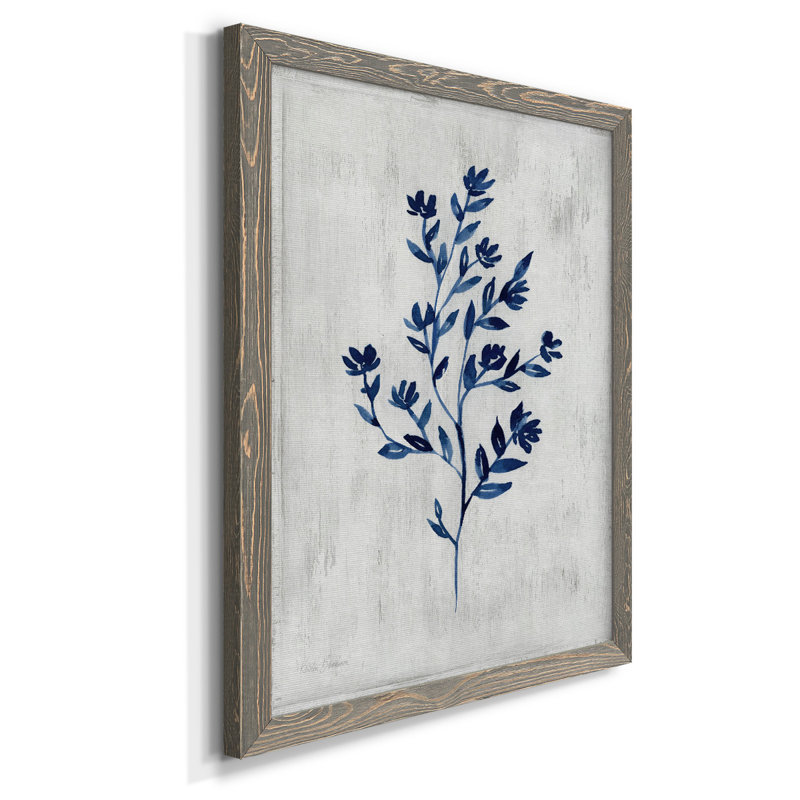 Fairgrove Wild Indigo II, reproduction d'art sur toile, H 37,5 po x l 27,5 po x P 1 po, gris