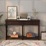 Park Slope 58" Console Table, Sofa Table with Spacious Drawers and Bottom Shelf