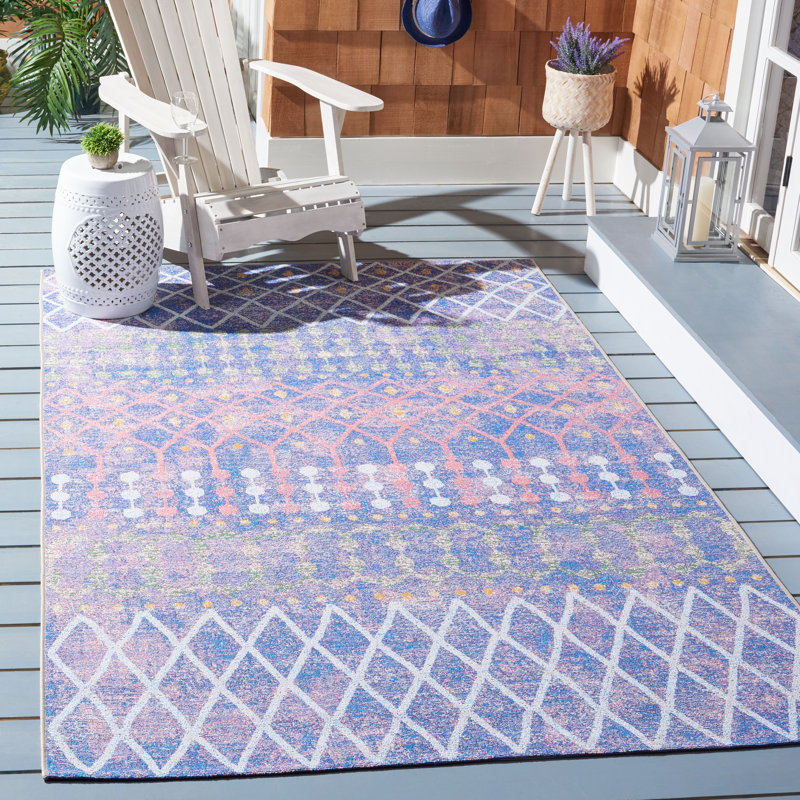 Aurelio Performance Southwestern Indoor/Outdoor Area Rug, Rectangle 6'6" x 9'4"