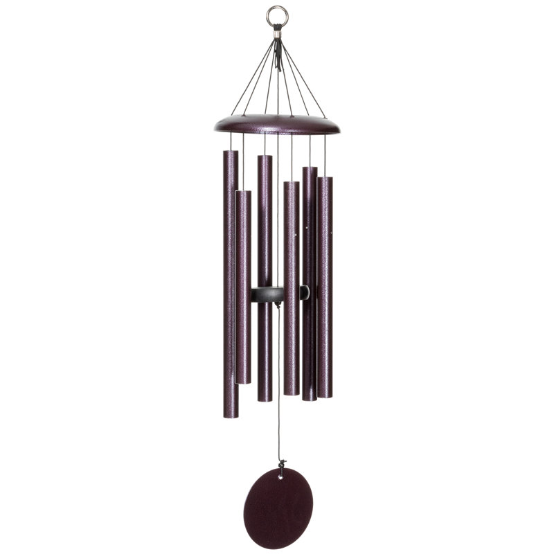 Black Aluminum 27" Outdoor Wind Chime