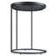Table d'appoint ronde en métal 18 po avec design minimaliste Monet