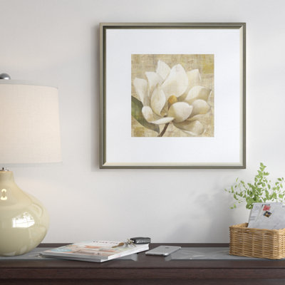 " Magnolia Blossom on Script " Print