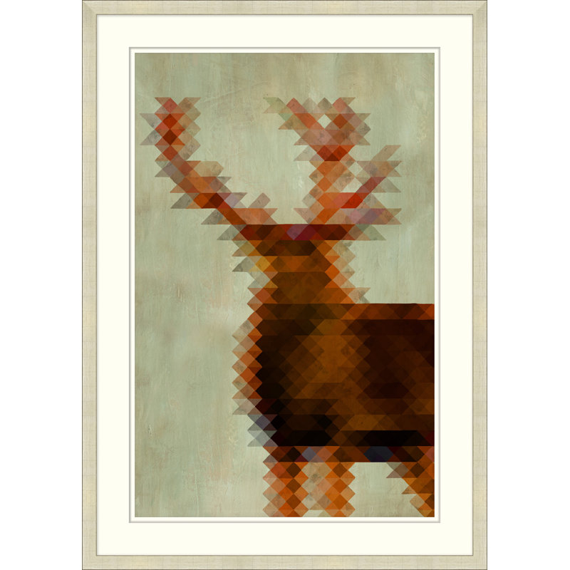 Geometric Stag 2 - cadre photo, impression sur papier