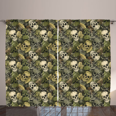 Buhler Polyester Semi Sheer Curtain Pair