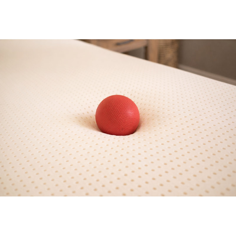 Premium 2-Inch Gols Certified Natural Latex Mattress Topper, Medium Firm and Breathable Full Size Bed Topper for Pressure Relief