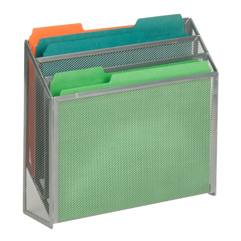 Wayfair Basics® Blazek Vertical File Sorter, Silver