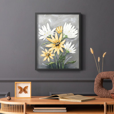 Summer Daisies I Framed Print - Solid Wood