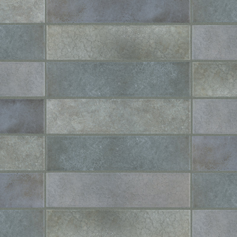 Heritage 2" x 10" Porcelain Stone Look Wall & Floor Tile, Indigo
