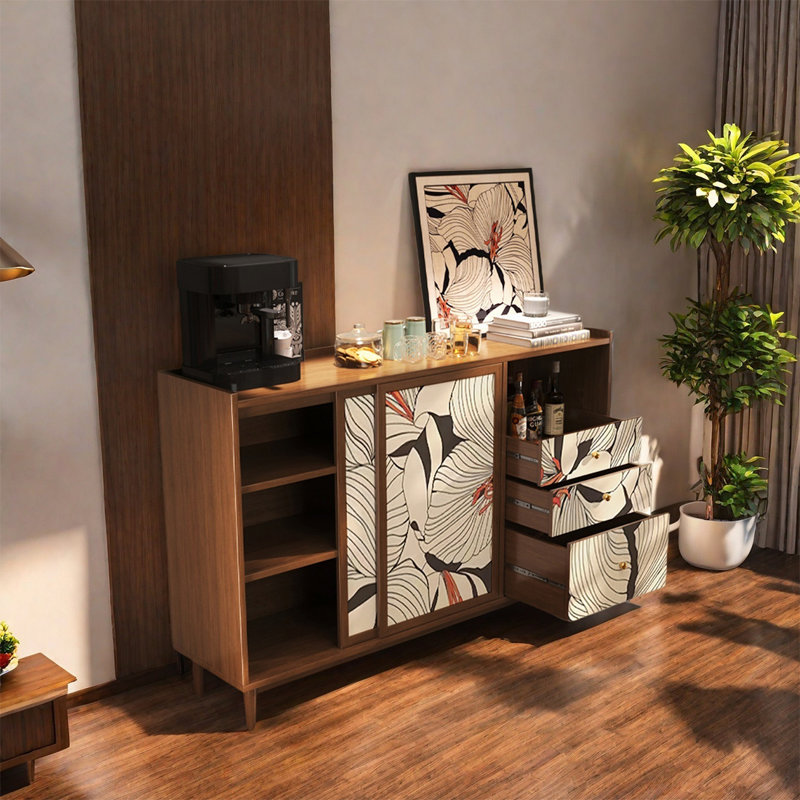 Armoire de rangement en bois de pin massif