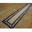 Antique Peking Hallway Runner Wool Blue Navy, Ivory Beige Cream White Rug
