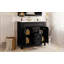 Meuble-lavabo 36 po avec lavabo supérieur, armoire de rangement moderne avec 2 portes à fermeture douce et 2 tiroirs, meuble-lavabo simple-870159674