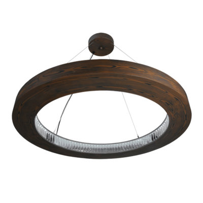Lustre unique en forme de roue à DEL à 1 lumière Almatine