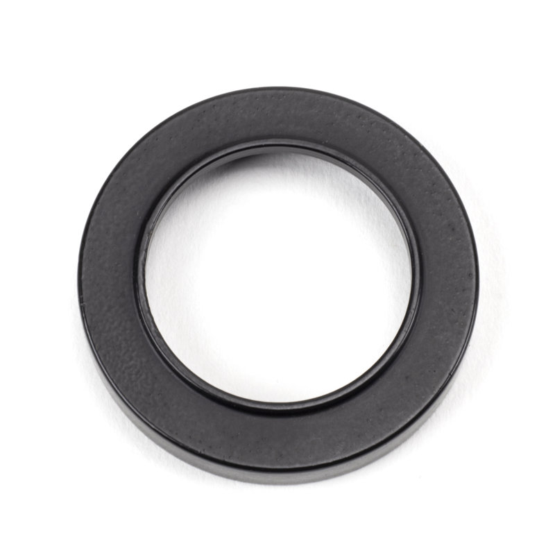 Concealed, Plain Round Escutcheon Door Accessory, Matt Black