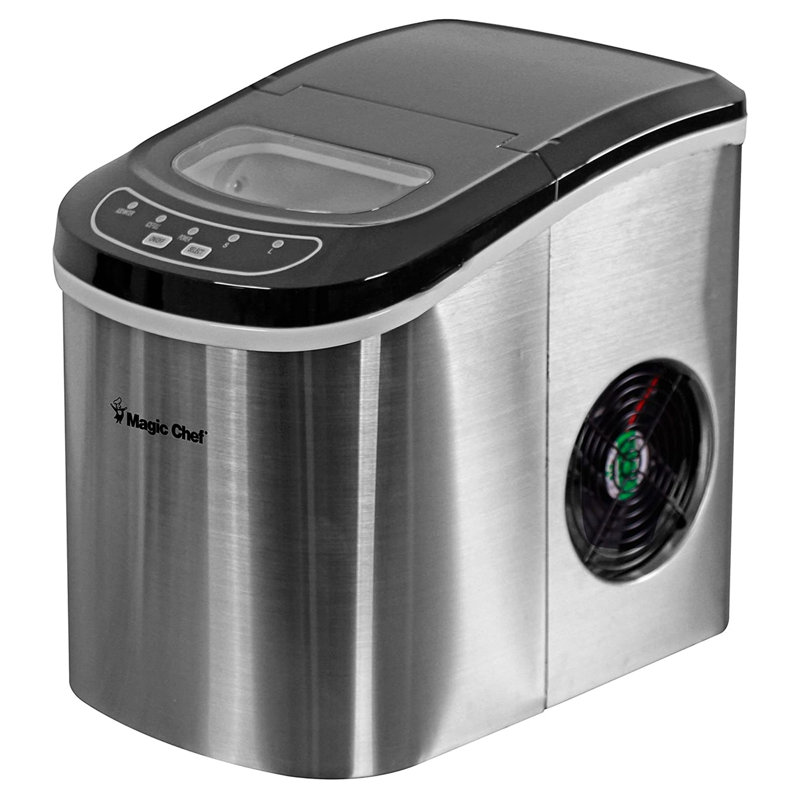 27-Pound-Capacity Portable Ice Maker, Stainless Steel
