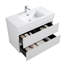 Meuble-lavabo de salle de bain moderne 36 po -, tiroirs spacieux élégants, espace de rangement supplémentaire, 20% plus de capacité que la normale