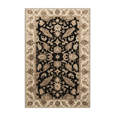 Machine Washable Persian Brown Area Rug