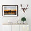 Sunrise over Los Angeles Skyline in Abstract - Picture Frame Graphic Art Print-55724419-55724422