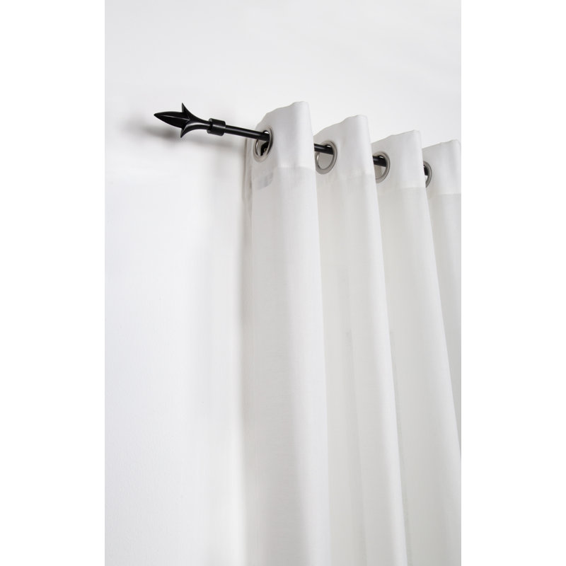 Move Curtain Pole Set, Black