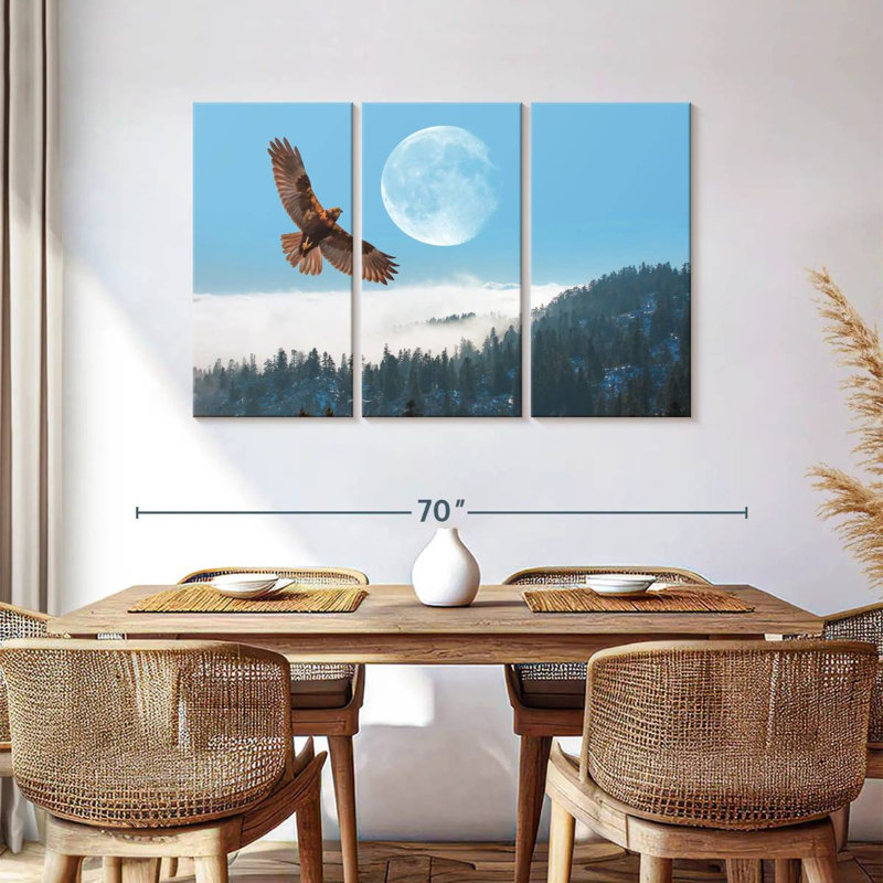 Eagle Over Fogy Mountains, 36" H x 57" W