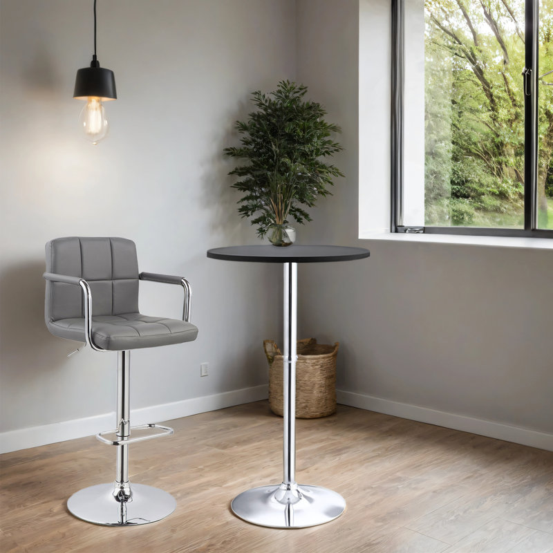 Tabouret de bar Amjed, Gris