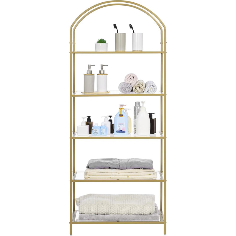 Arched Bookshelf Display Rack