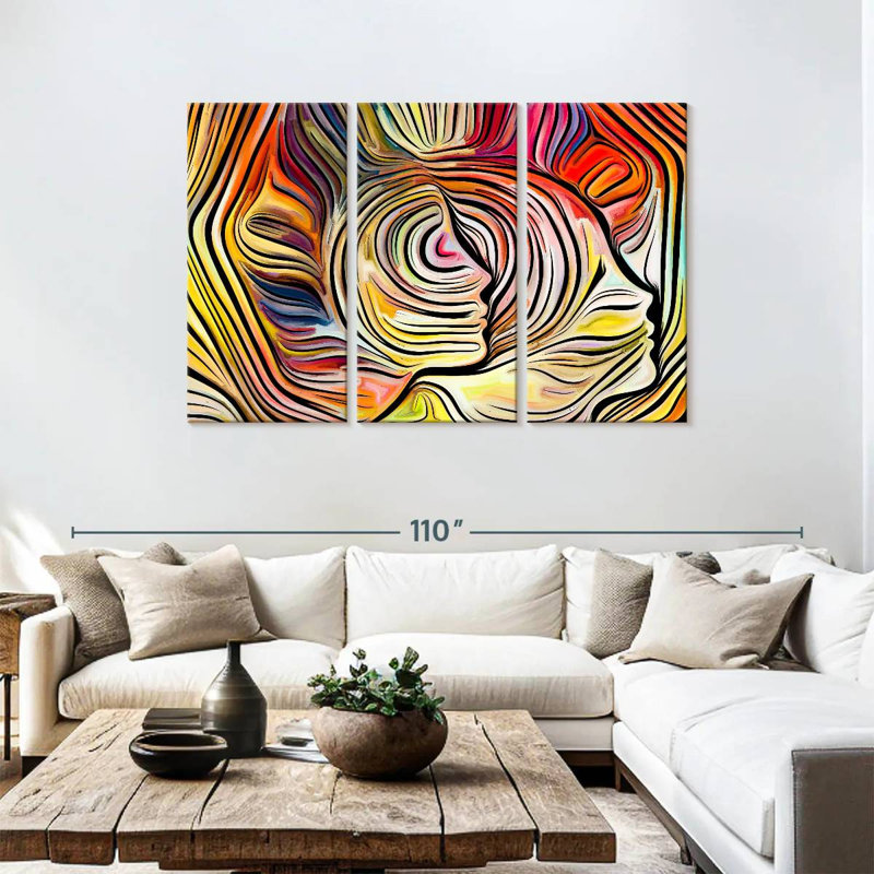Abstrait subconscient Avery, H 48 po x l 74 po