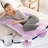Purple Compact J-Shaped Pregnancy Support Pillow
