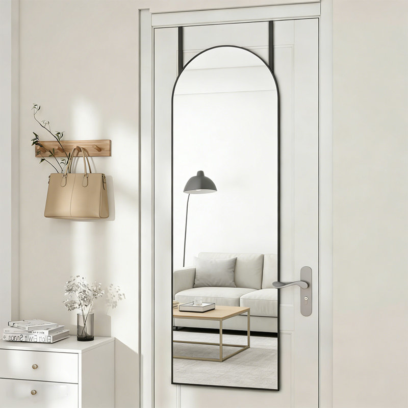 Hanging Or Wall Mirrors,Arched Door Mirror, The Door Full Length Mirror, , With Aluminum Alloy Frame For Bedroom, Living Room, Dressing Room