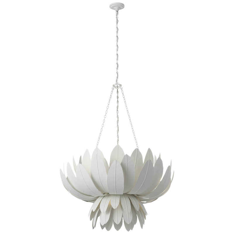 Marie Flanigan 9 - Light Chandelier, 41.75" H x 33.75" W x 33.5" D, Plaster White