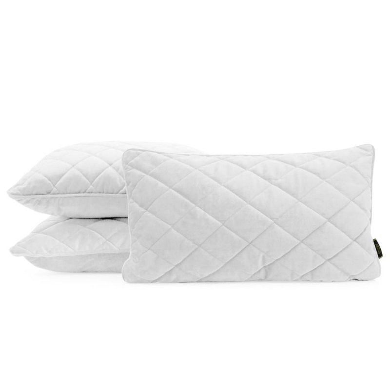 Velvet Pillowcase, White