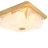 3-Light Mist Glass Square Flush Mount