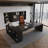 Black Rectangular Solid Wood Executive Desk-158748677-158748682