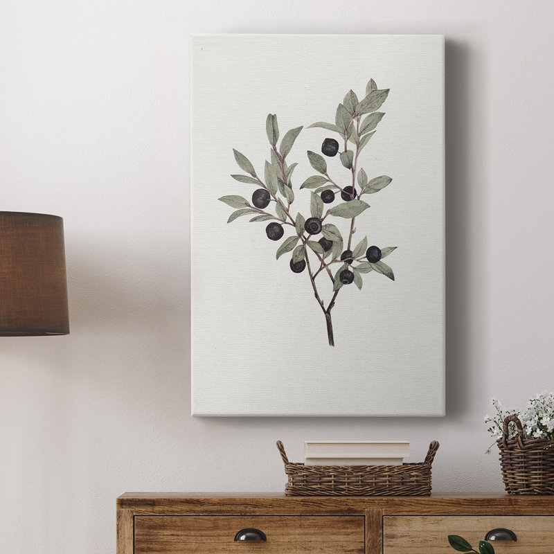 Imprimé floral rétro CLXV - galerie enveloppée Cavas, H 48 po x l 32 po