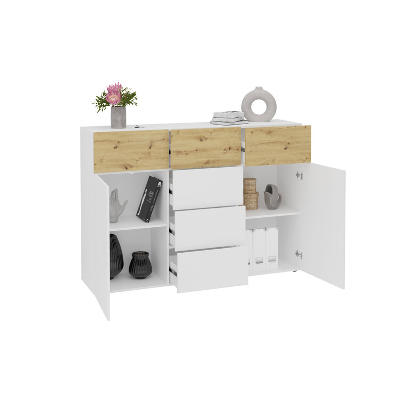 Herzel 163 cm W Chest of 6 Drawers