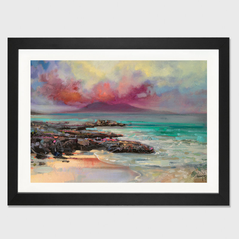 «Harris Rocks», reproduction de photo, H 16 po x l 24 po x P 1 po, Papier encadré noir