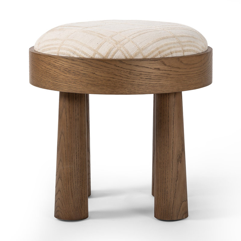 Mekhiya Solid Wood Accent Stool