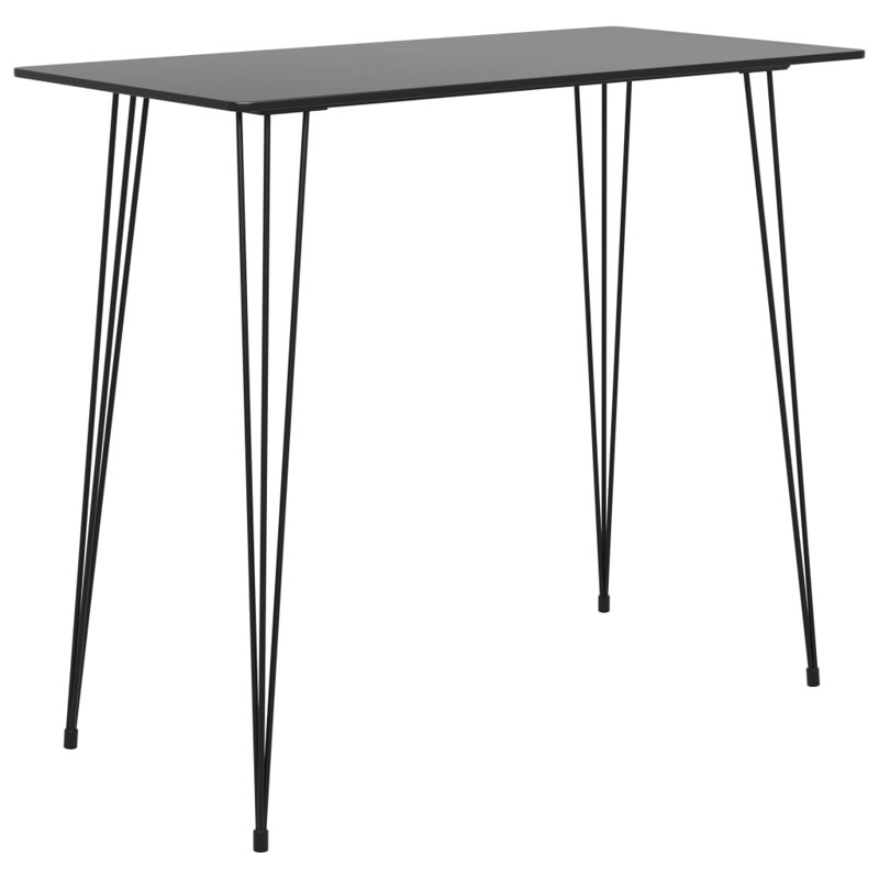 Camryne Metal Base Dining Table, Black
