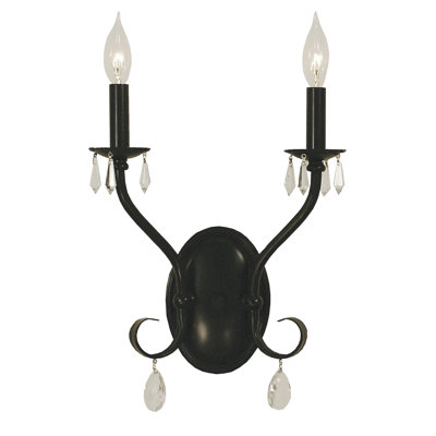 Lampe murale bougie 2 lumières Mallie