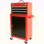 Coffre à outils roulant à 3 tiroirs avec roulettes, coffre à outils avec grande armoire de rangement et tablette réglable, coffre supérieur portable amovible avec coffre à outils pour le garage et l'entrepôt-121650092
